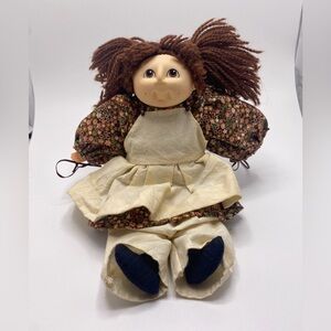 Vintage Cabbage Patch Doll with Floral Dress